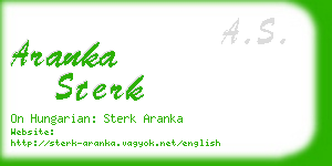 aranka sterk business card